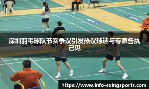 深圳羽毛球队节奏争议引发热议球迷与专家各执己见